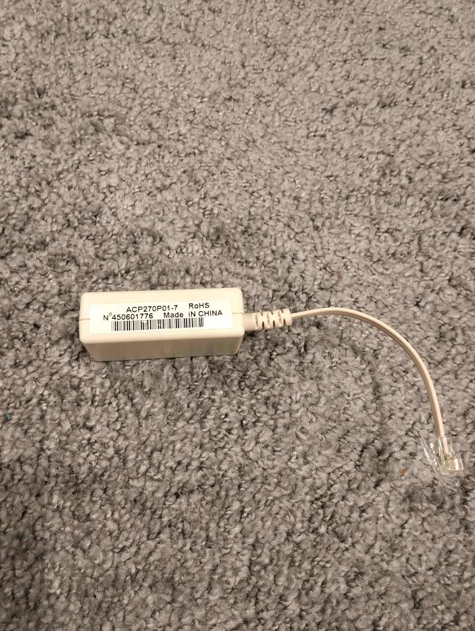 Filtr ADSL do telefonu i modemu podwójny