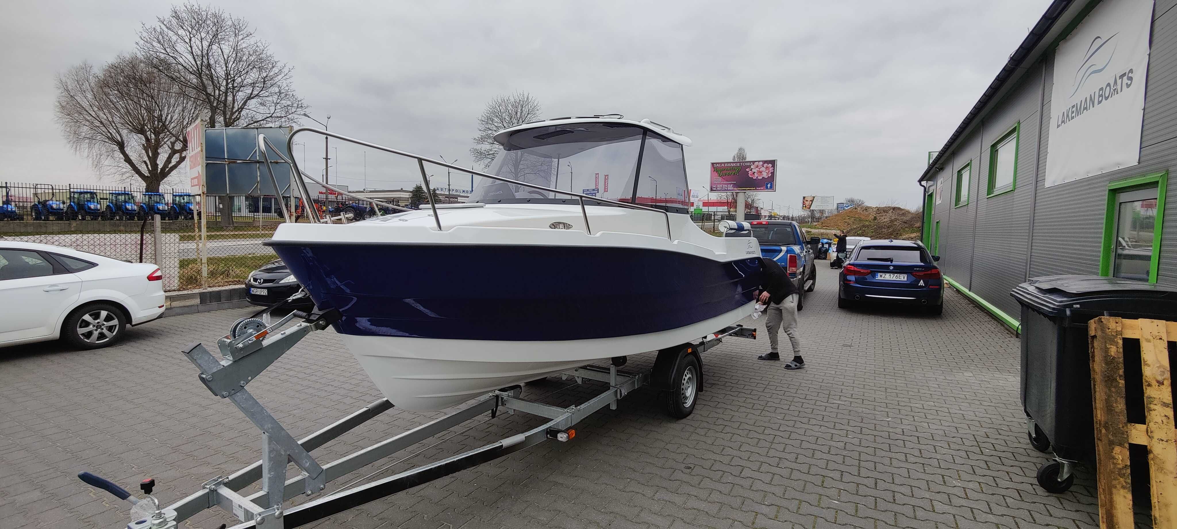 Nowa łódź motorowa, motorówka kabinowa Lakeman 540 Pilothouse