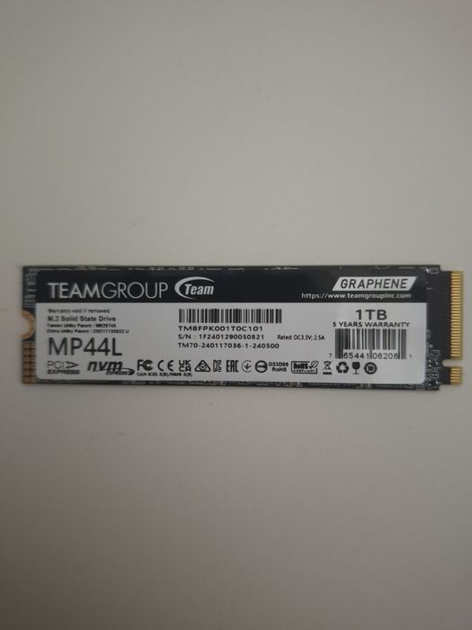 SSD NVMe TeamGroup MP44L 1TB PCIe 4.0