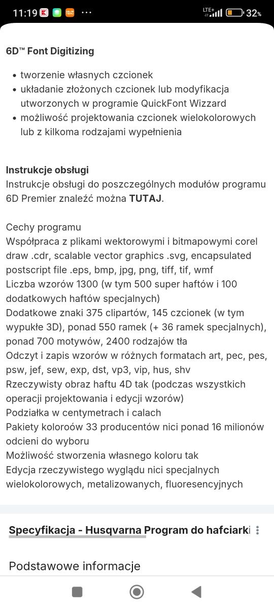 6D Premier  program hafciarski do tworzenia haftów
