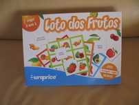 Jogo 3 em 1 Loto dos Frutos lindo