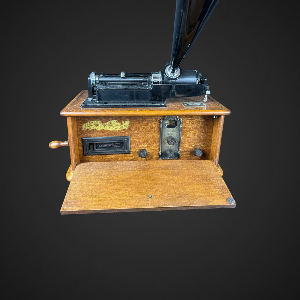 Radio jak Phonograph Thomas Fongraf Edison drewniana obudowa B41/8292