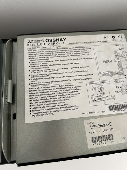 Filtry rekuperacji Mitsubishi Electric