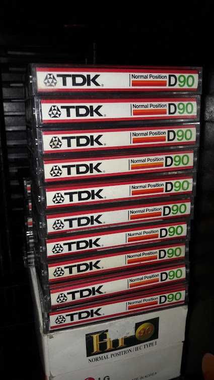 Аудіокасети TDK -D90, T1, FE. Різні моделі
