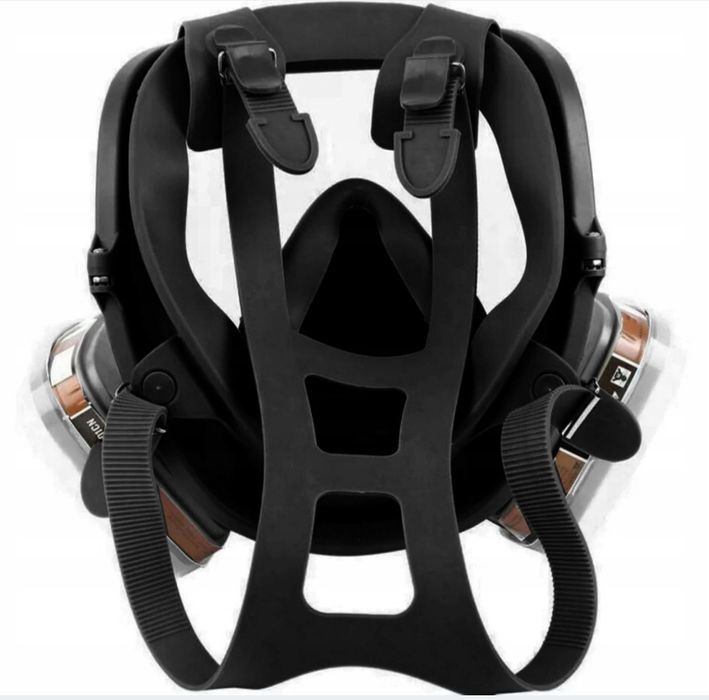 Nowa czarna maska przeciwpyłowa ochronna + filtry