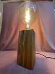 Dębowa lampa minimalisyczna, recznie robiona, loft rystykalna