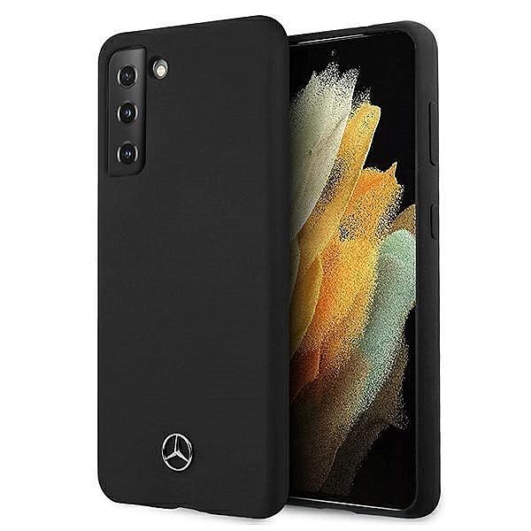 Etui Mercedes Silicone Line na Samsung Galaxy S21+ - czarne