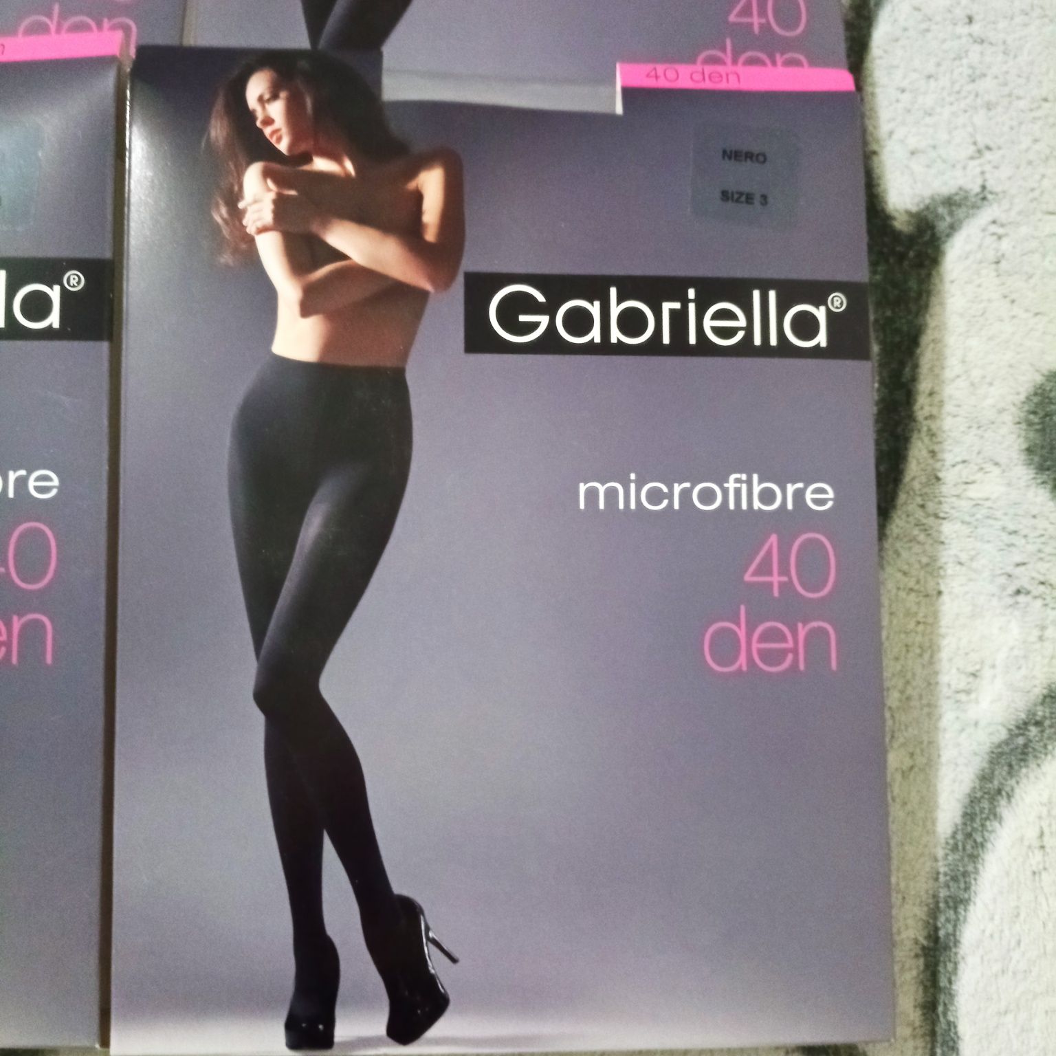 4 szt rajstop z mikrofibry 40 den Nero Gabriella rozmiar 3