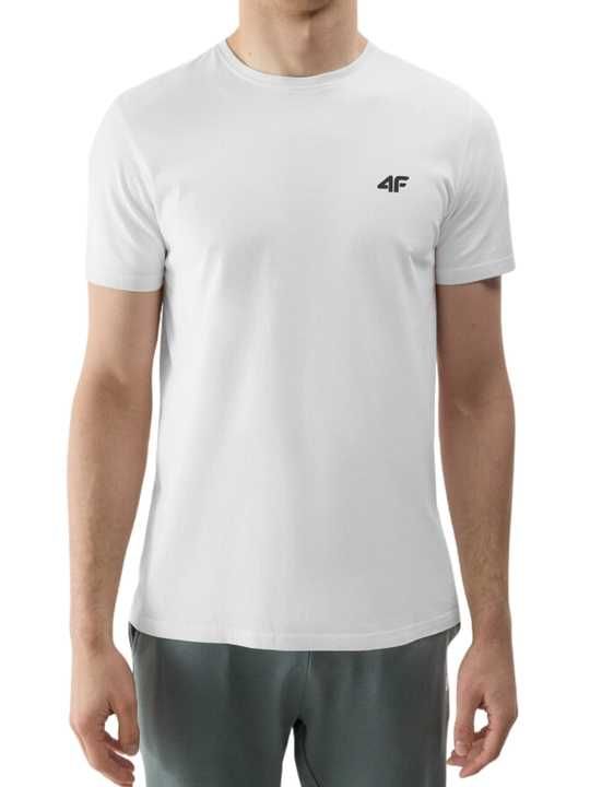 Koszulka Męska 4F Bawełna T-SHIRT BIAŁA (SHM1154-10) -3XL WYSYŁKA 24H