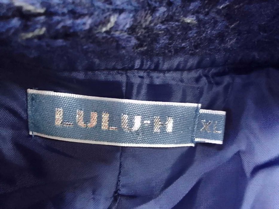 Wełniana marynarka żakiet vintage  lekka kurtka 30% wool wełna L XL