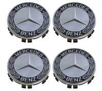 Z626 4 Centros De Jante Mercedes Benz 60mm Preto Em Stock