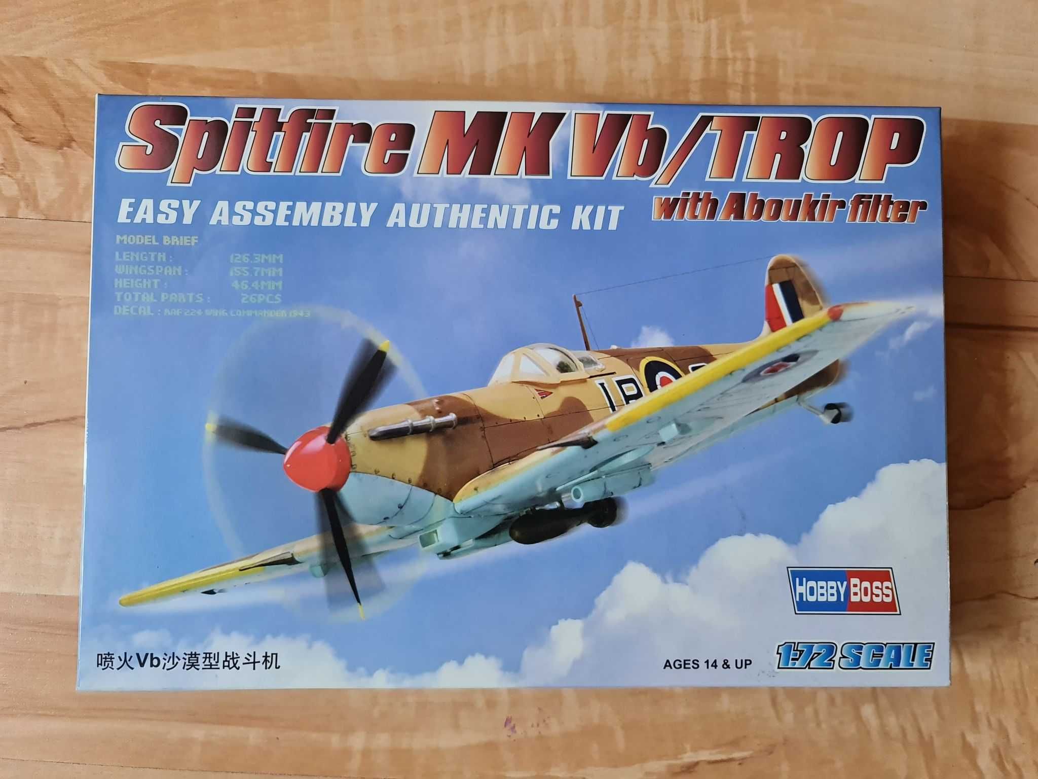 Model do sklejania Spitfire Mk Vb/Trop 1:72 Hobby Boss