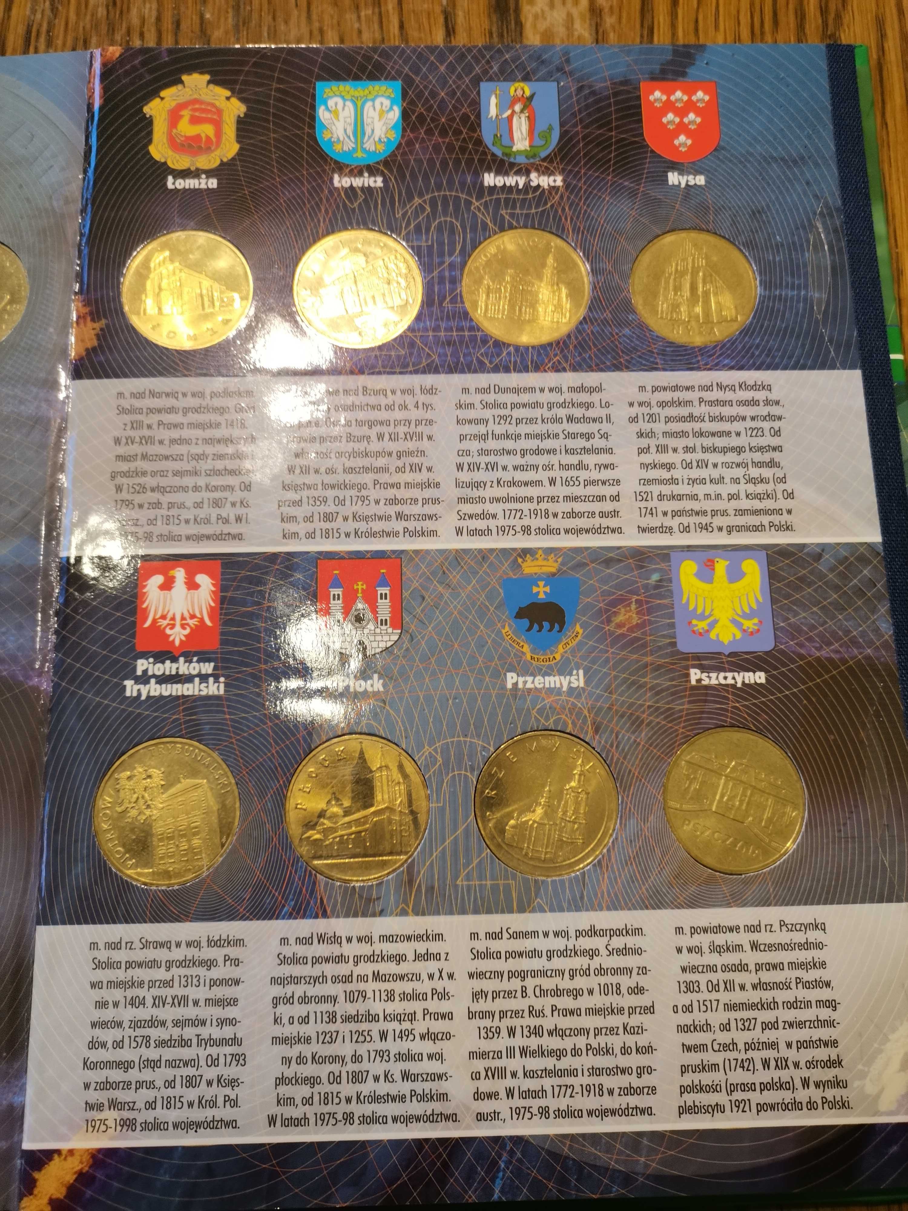 Album z monetami 2zł historyczne miasta w Polsce