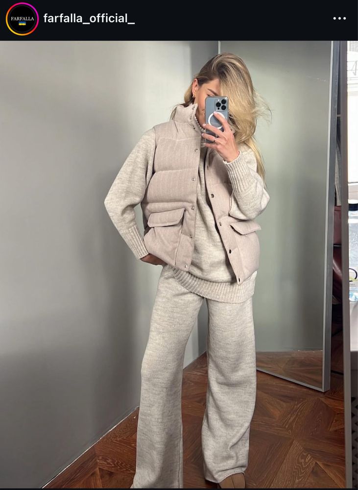 Шерстяна жилетка farfalla atelier