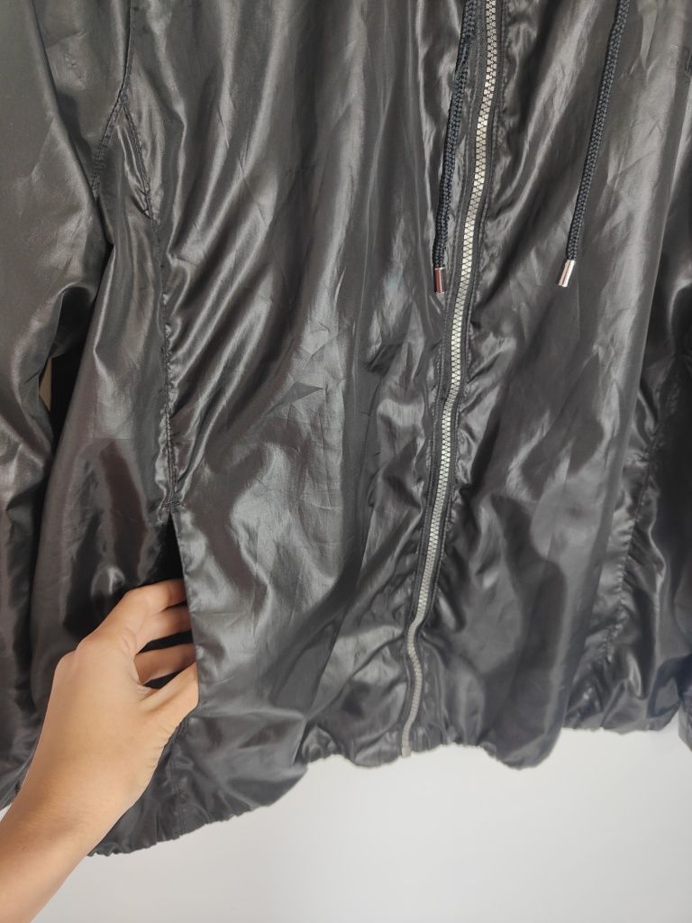 Czarna  Kurtka Damska z Kieszeniami  bez Kaptura Graphite Sports  Wear