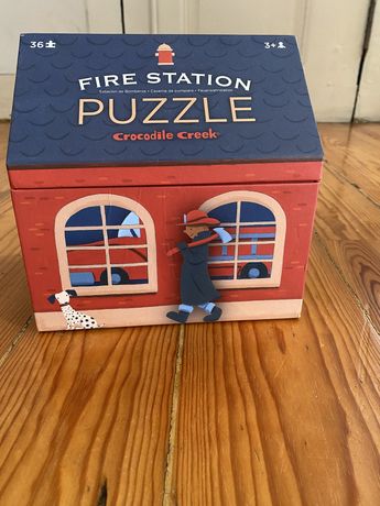 Puzzle Fire station para mais re 3 anos