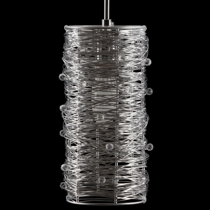 Lampy wiszące styl nowoczesny metal,szkło,srebrno