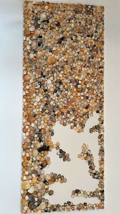 Telas de conchas .Faço sobre encomenda.