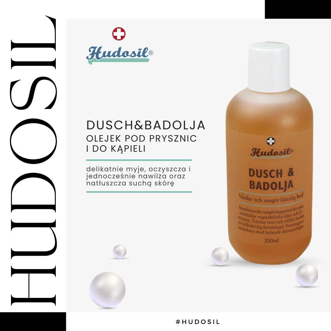 Hudosil Dusch&Badolja Olejek pod Prysznic i do Kąpieli 250ml | Szwecja