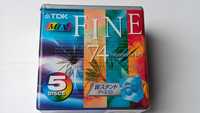 MiniDisc MD TDK Fine MIX Color 74 5szt-5pack+ case