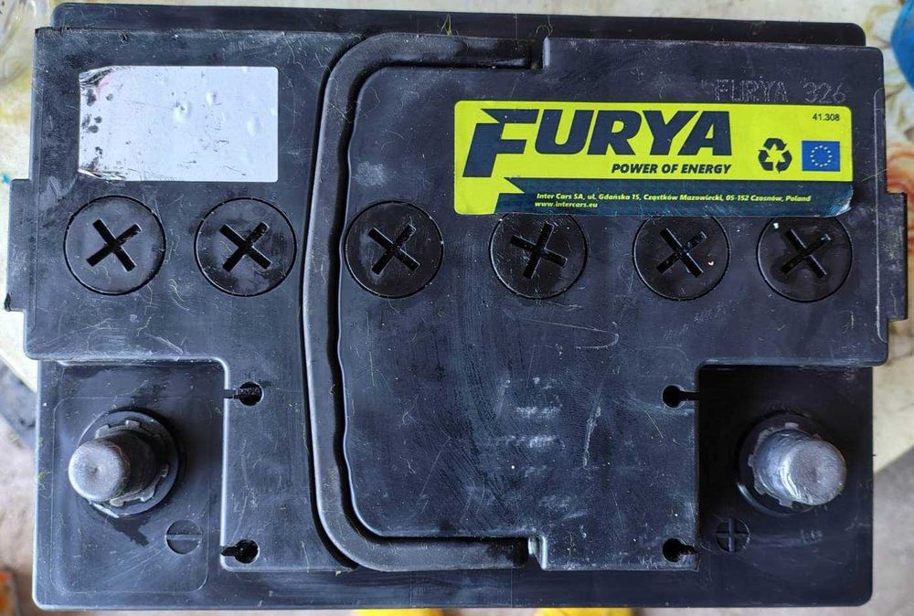 Akumulator samochodowy FURYA 60 Ah, 450 A, 100% sprawności