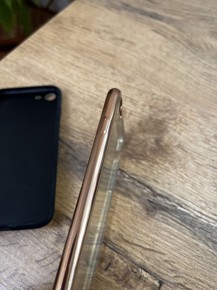 Case Etui przeźroczyste zamszowe jak nowe! Apple Iphone 7 8! Zestaw!