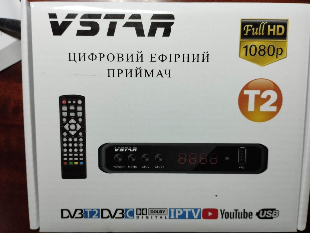 Т2 тюнер для приёма каналов T2 ТВ НОВЫЙ VSTAR