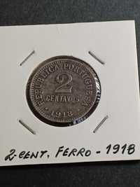 2 Centavos ferro de 1918, muito bem conservada