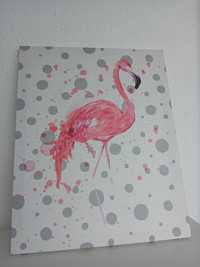 Quadro de flamingo