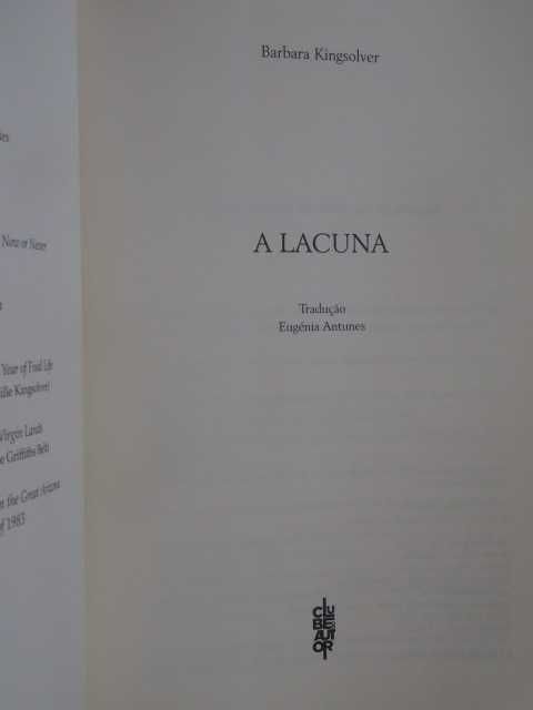 A Lacuna de Barbara Kingsolver - 1ª Edição