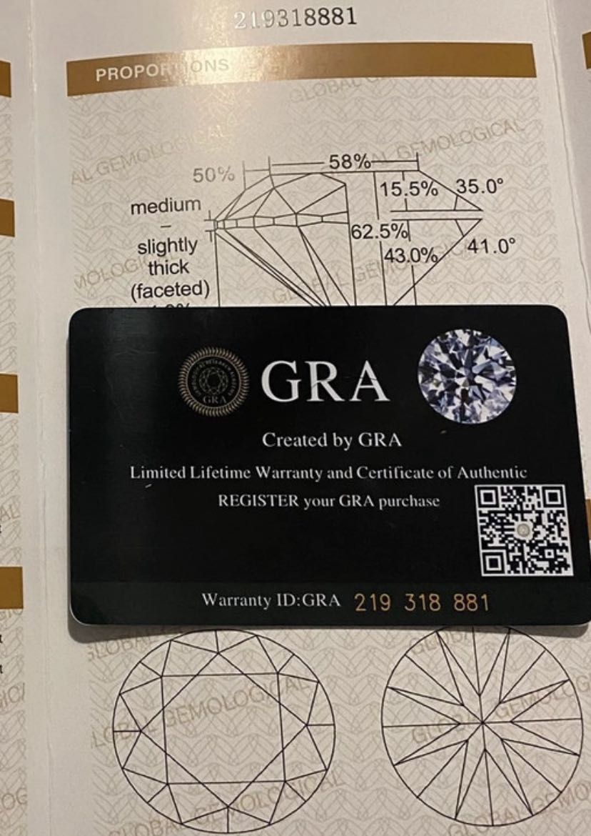 Par de anéis em prata e Moissanite