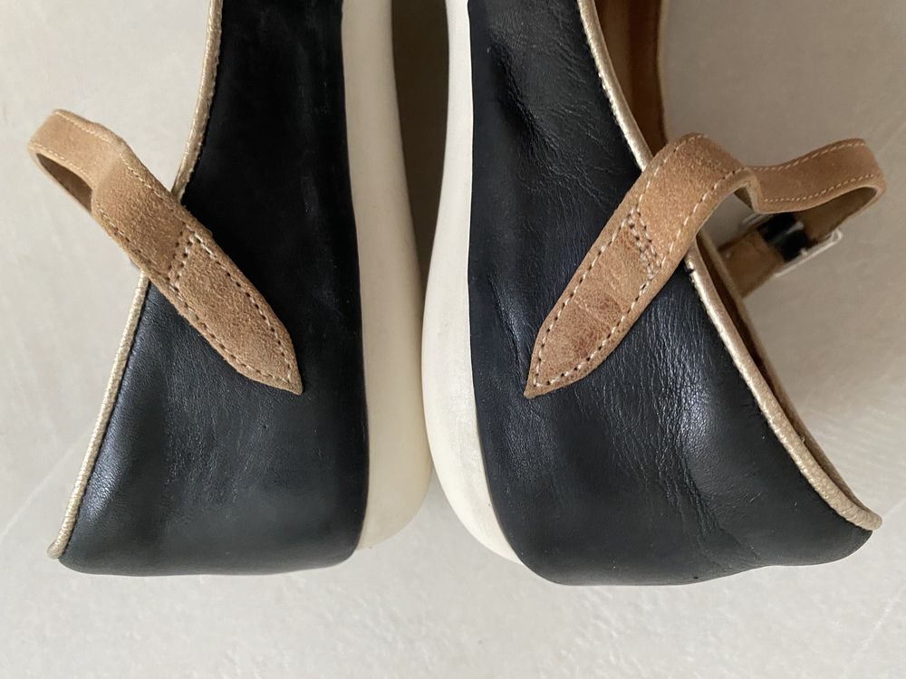 Clarks 38 wkładka 25,5 cm buty baleriny skóra naturalna