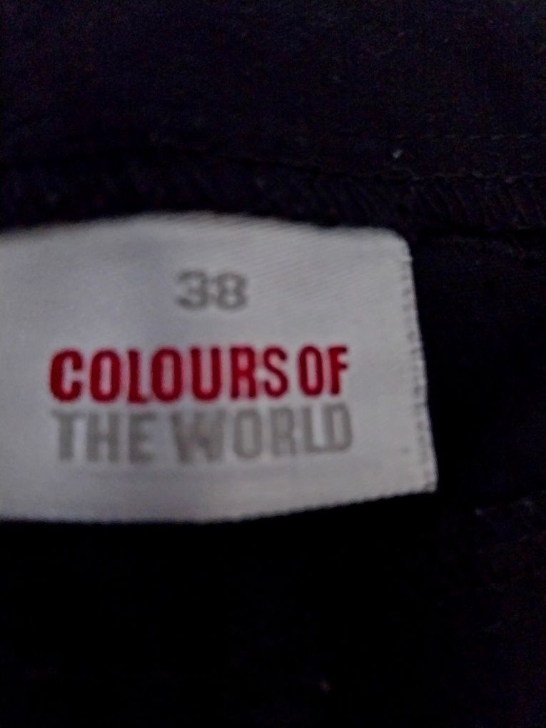 Czarne spodnie dzwony Colours of the World 38