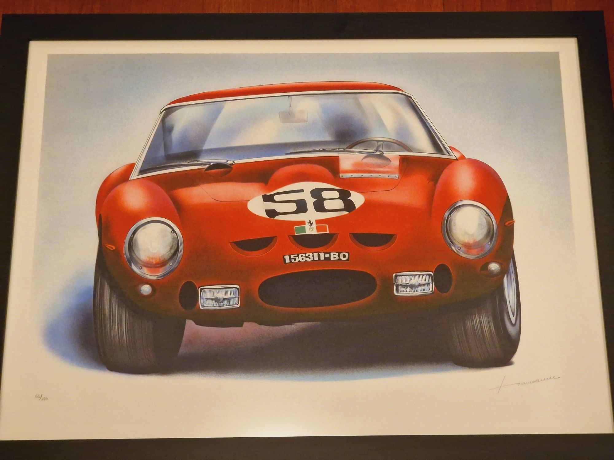 Ferrari Gto serigrafia de Jean Hirlimann