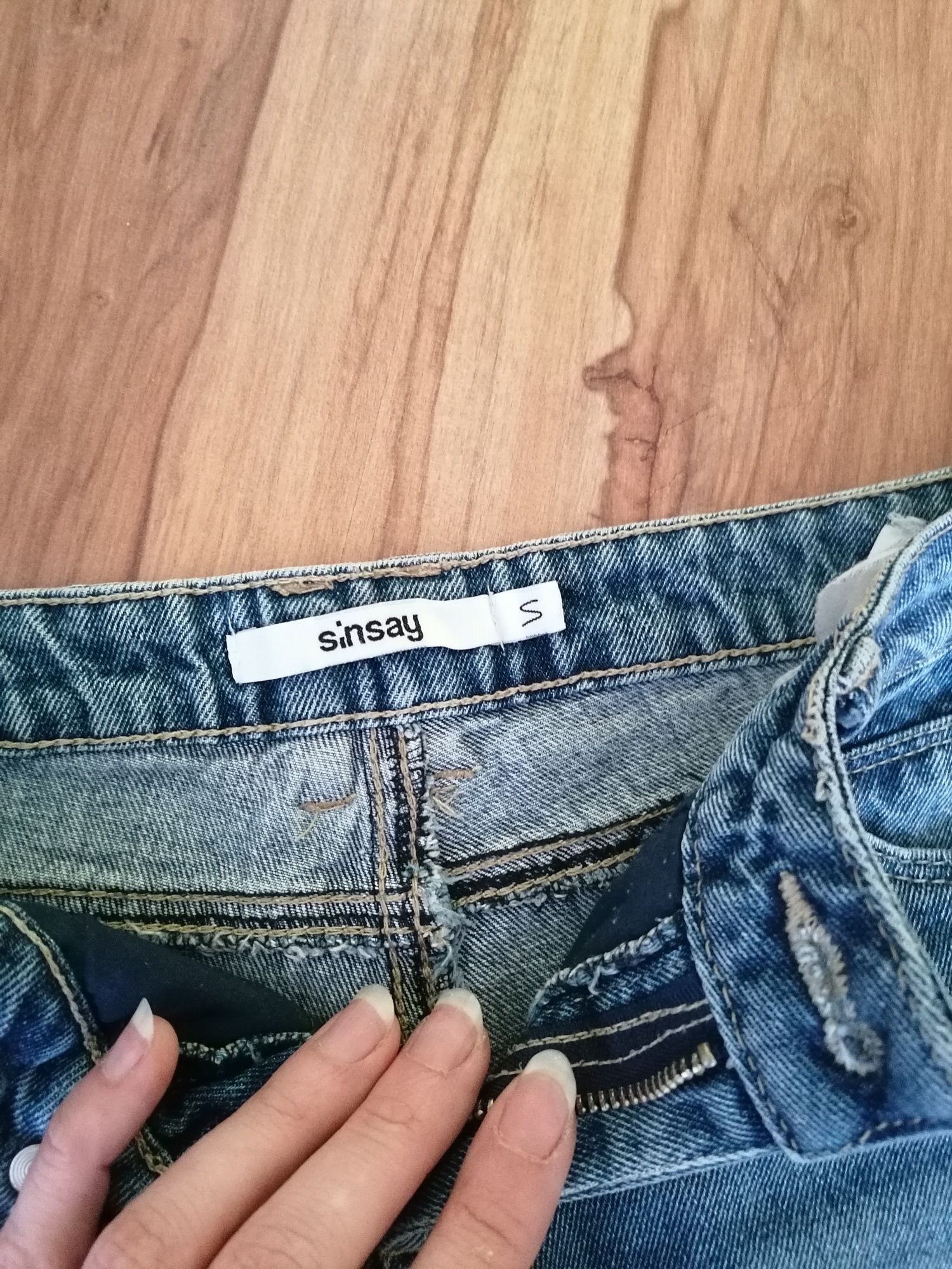 Spodenki krótkie jeans sinsay