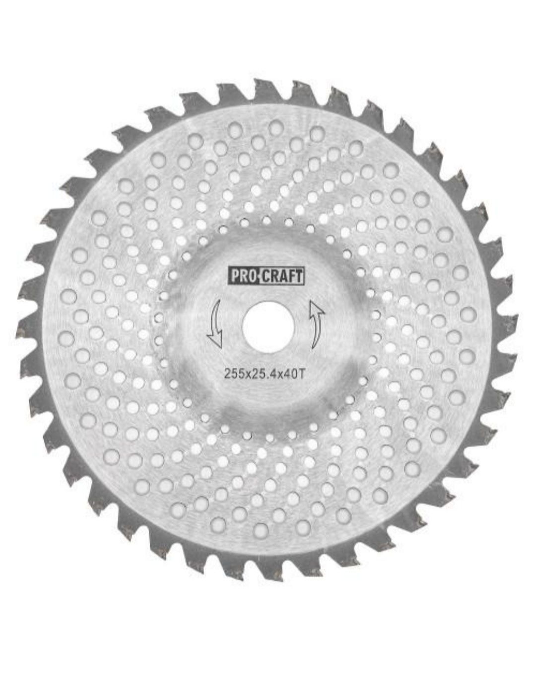 Ніж(диск) победит для коси/тримера вигнутий 40T PROCRAFT D255*25,4