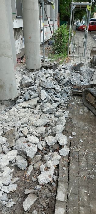 Wyburzenia/Kucie betonów/Rozbiórki/Wywóz gruzu/Roboty ziemne