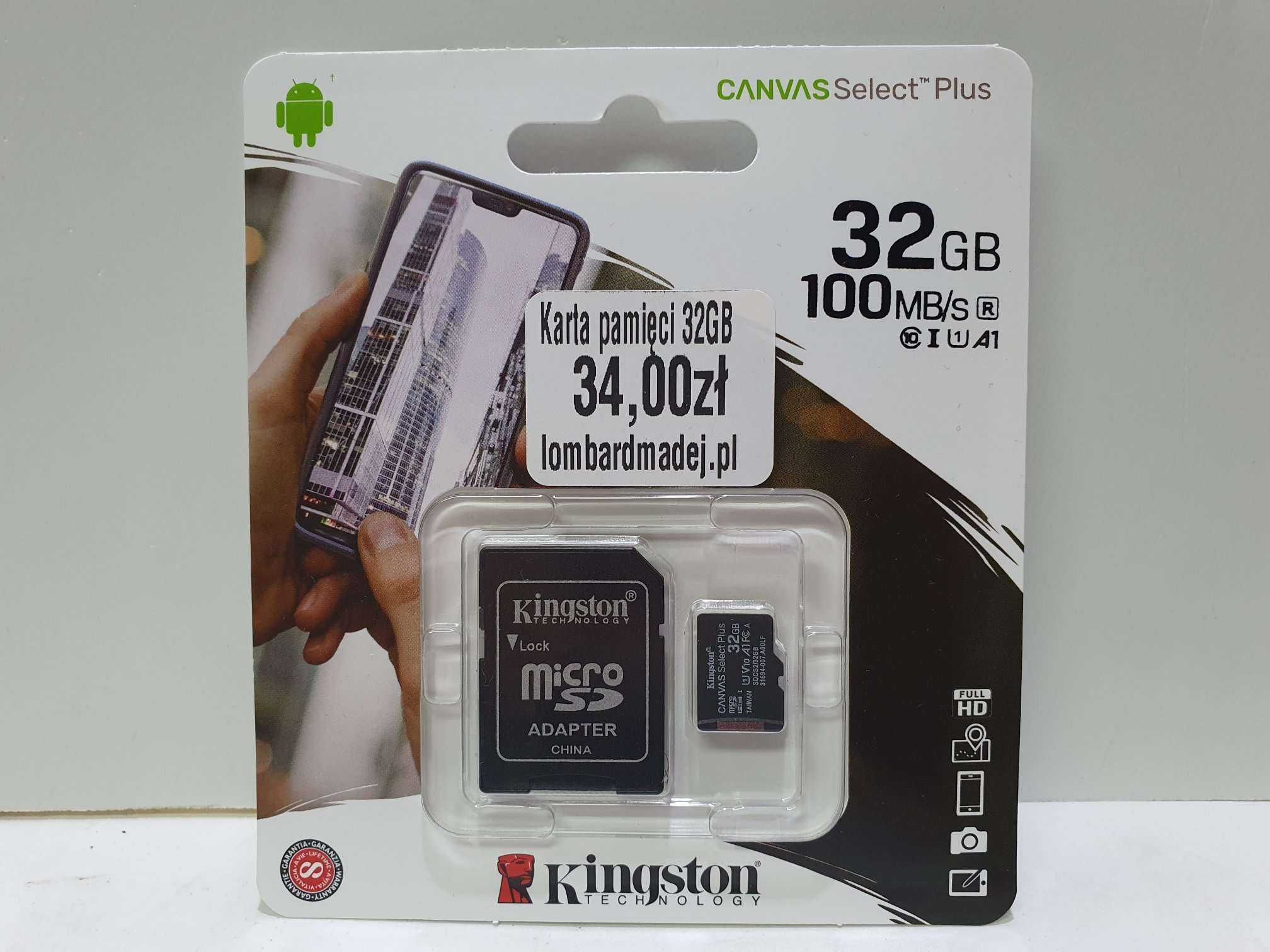 NOWA karta pamięci microSD / SD adapter 32Gb Lombard Madej sc