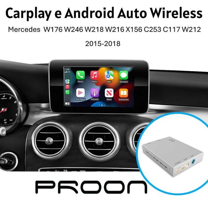 Box carplay android auto Modelos Mercedes W176 W246 W218