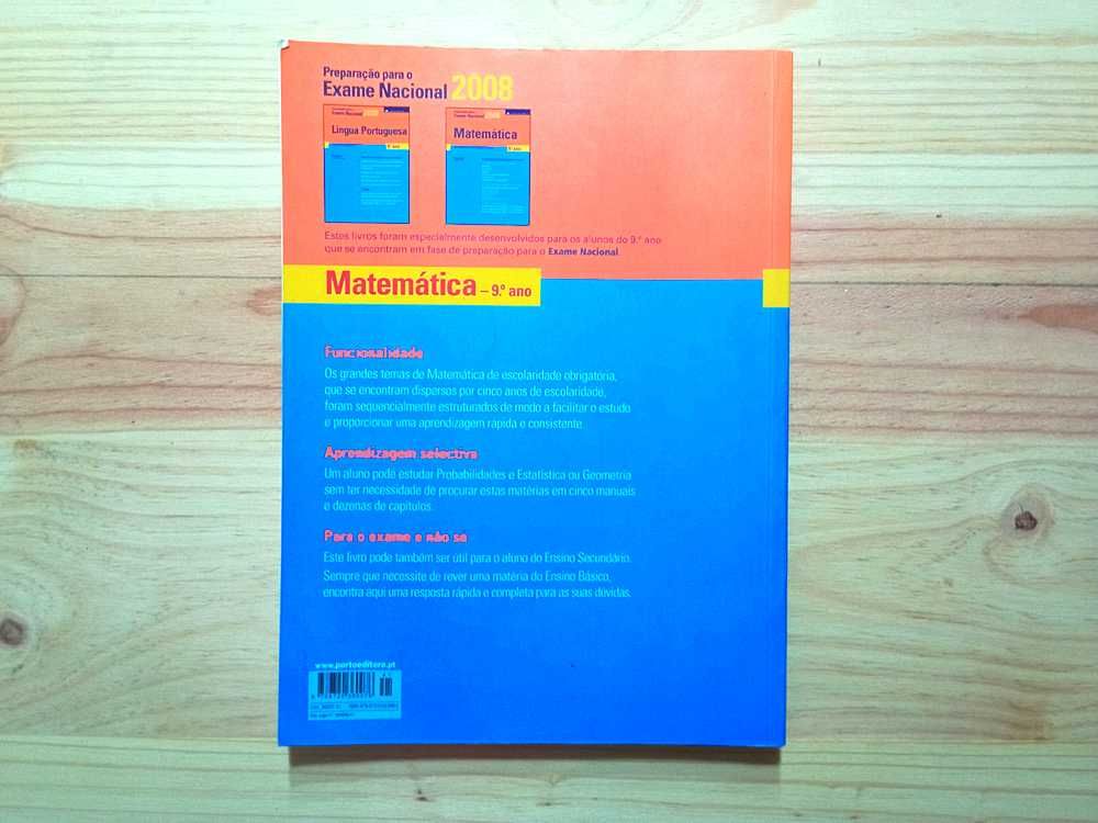 Livro Matemática - Preparação Exame Nacional 2008 - 9º Ano