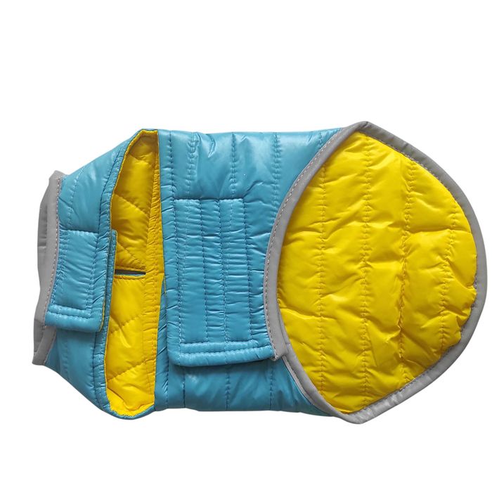 dwustronny płaszcz dla psa wodoodporny wiatroszczelna kurtka dla psa