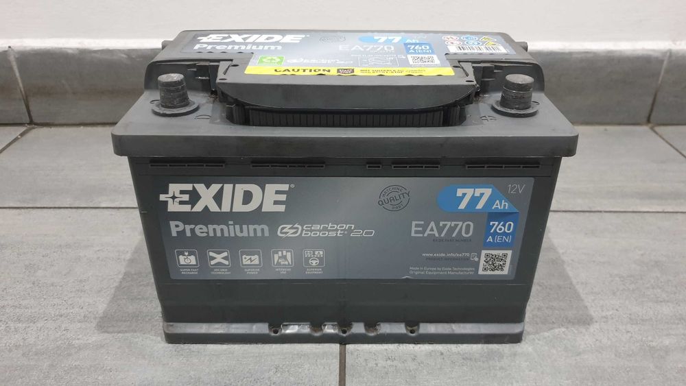 Akumulator używany EXIDE PREMIUM 12V 77AH 760A