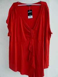 Essence Evans bluzka tunika 24 52 red 120cm pachy