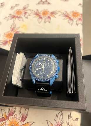 Omega x Swatch SO33N100 - Neptune Model z Gwarancją