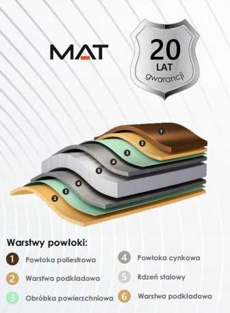 Blachodachówka VENA Mat 20 lat gwarancji różne kolory
