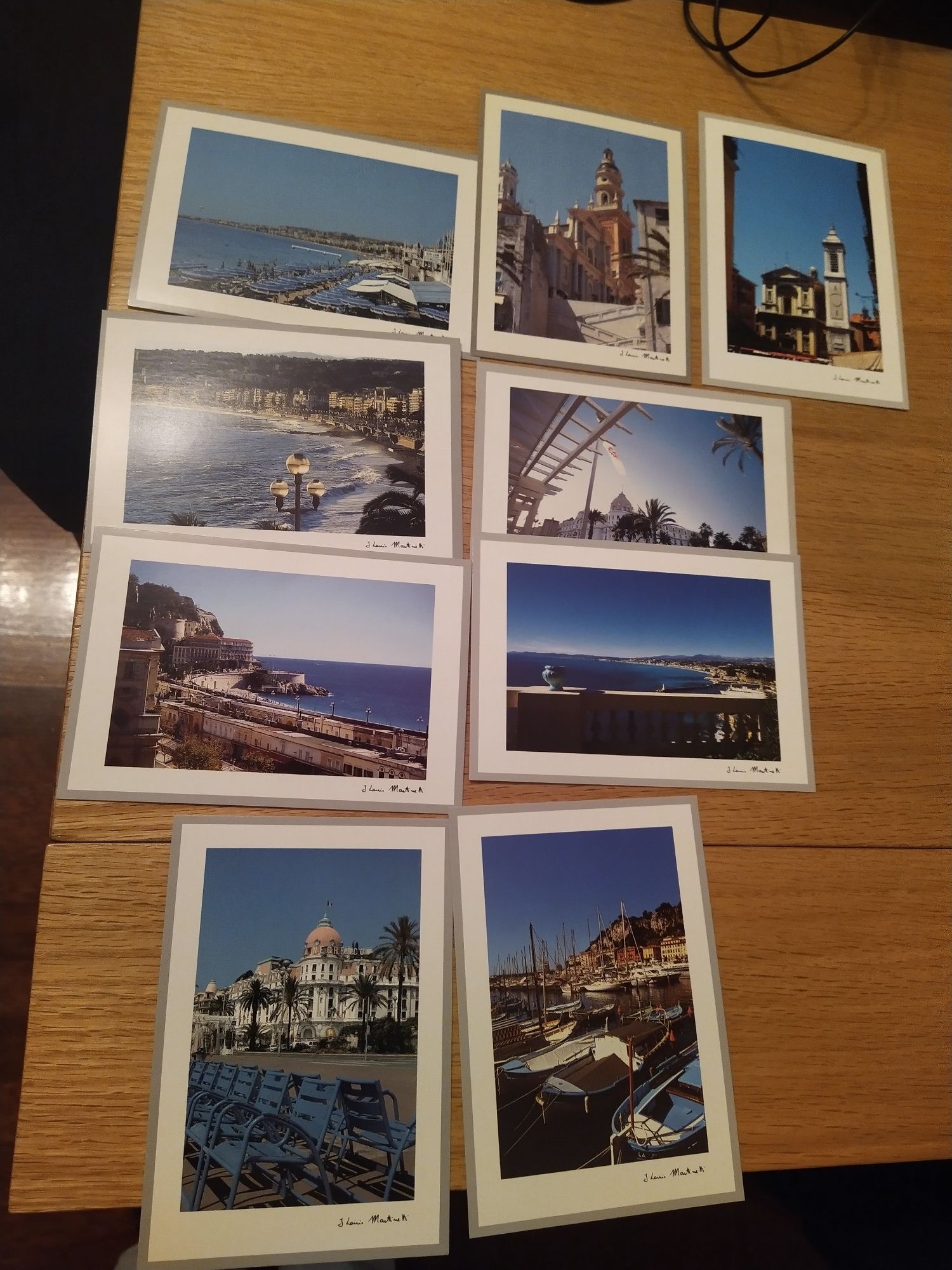 9 postais de Nice antigos