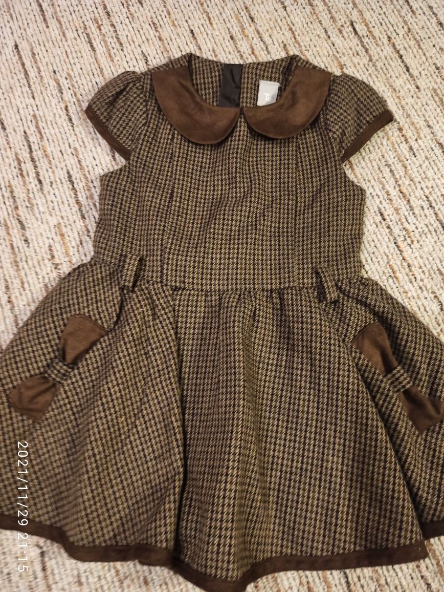 Wizytowa sukienka dla dziewczynki 3latka, 98, stan bdb