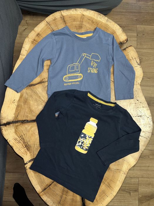 2 koszulki z długim rękawem chłopięce 86 cm