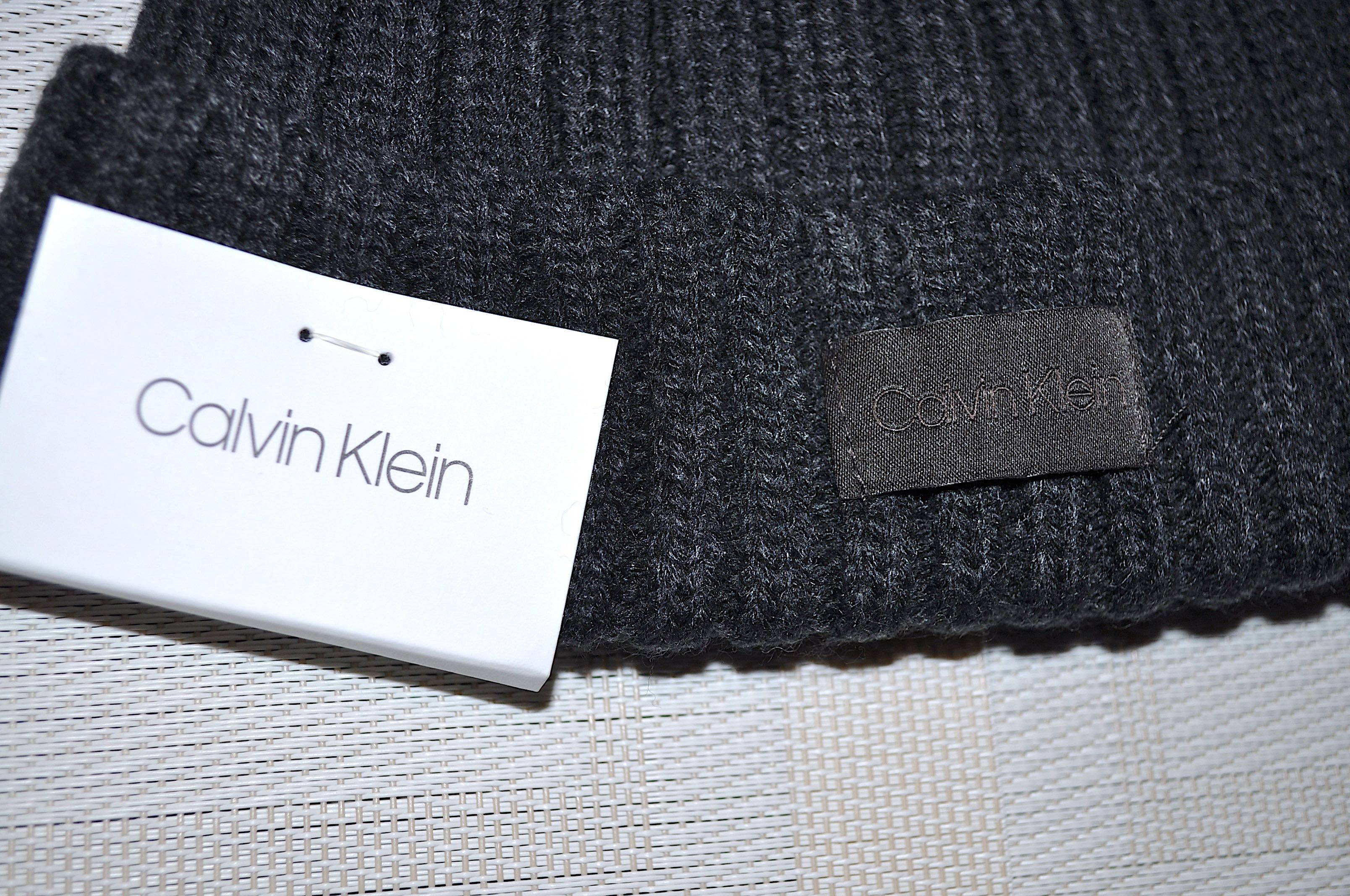 Calvin Klein czapka szara z logo