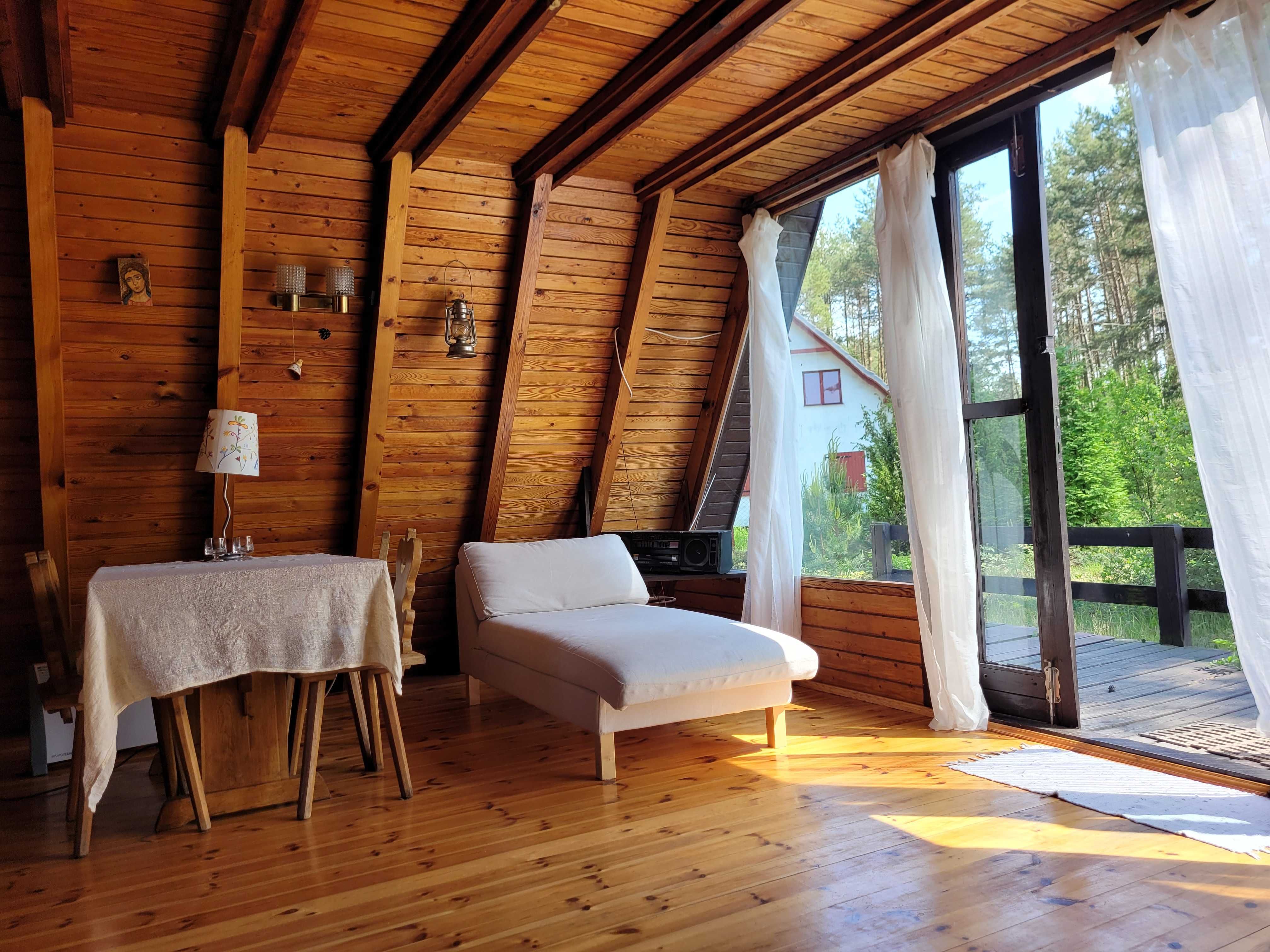 Ogrodzony wolne od 19.08.2025 domek letniskowy Kaszuby drewniany